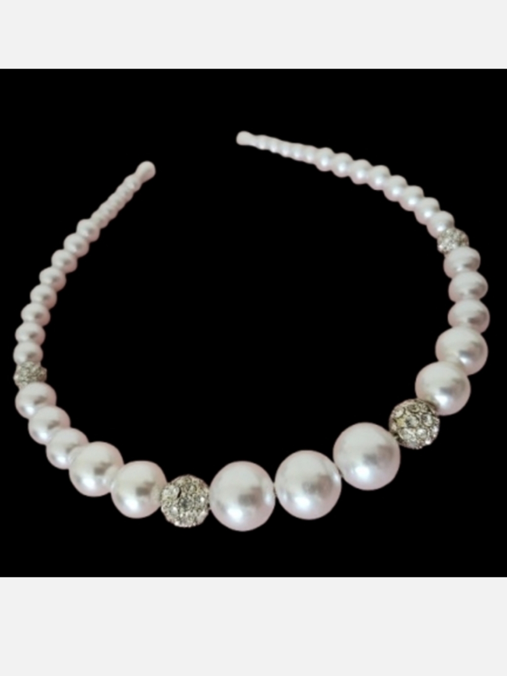 NWOT Elegant Pearl and Rhinestone Headband